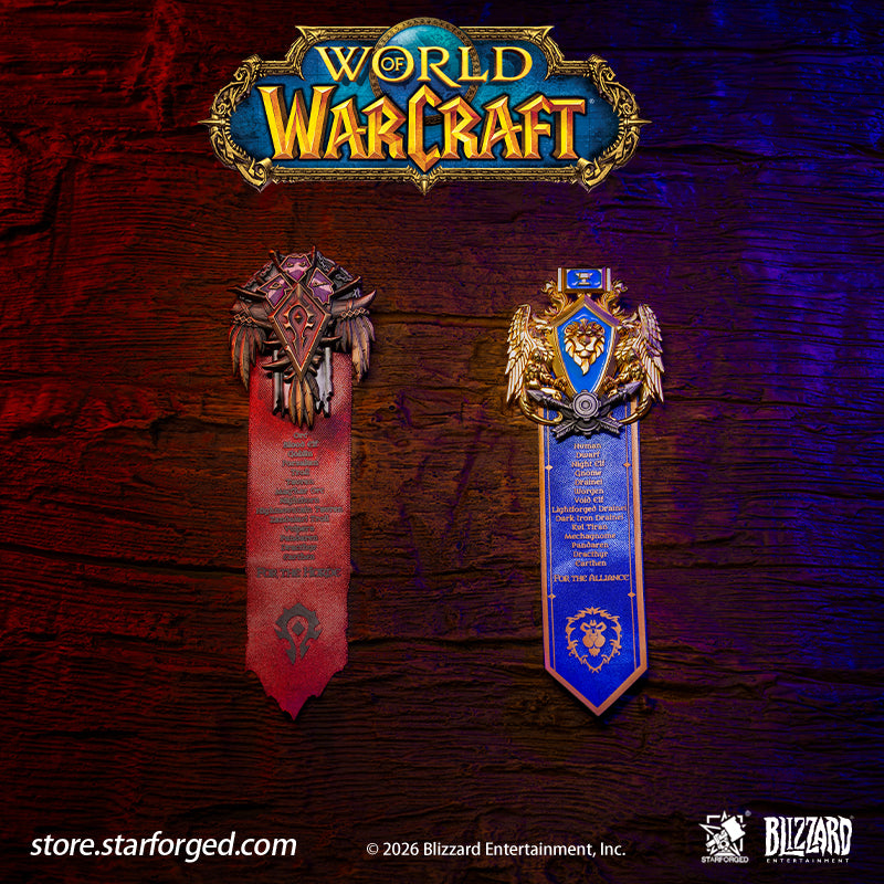 STARFORGED World of Warcraft Faction Metal Badges | Men's Fashion Accessories | Officially Authorized | WOW Gifts