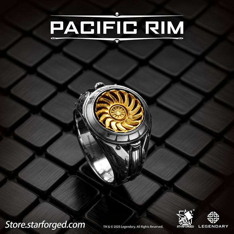 Starforged Pacific Rim Arc-9 Reactor – Pacific Rim Themed Ring Men's Jewelry Accessories Gift Official License Gipsy Danger, also known as 