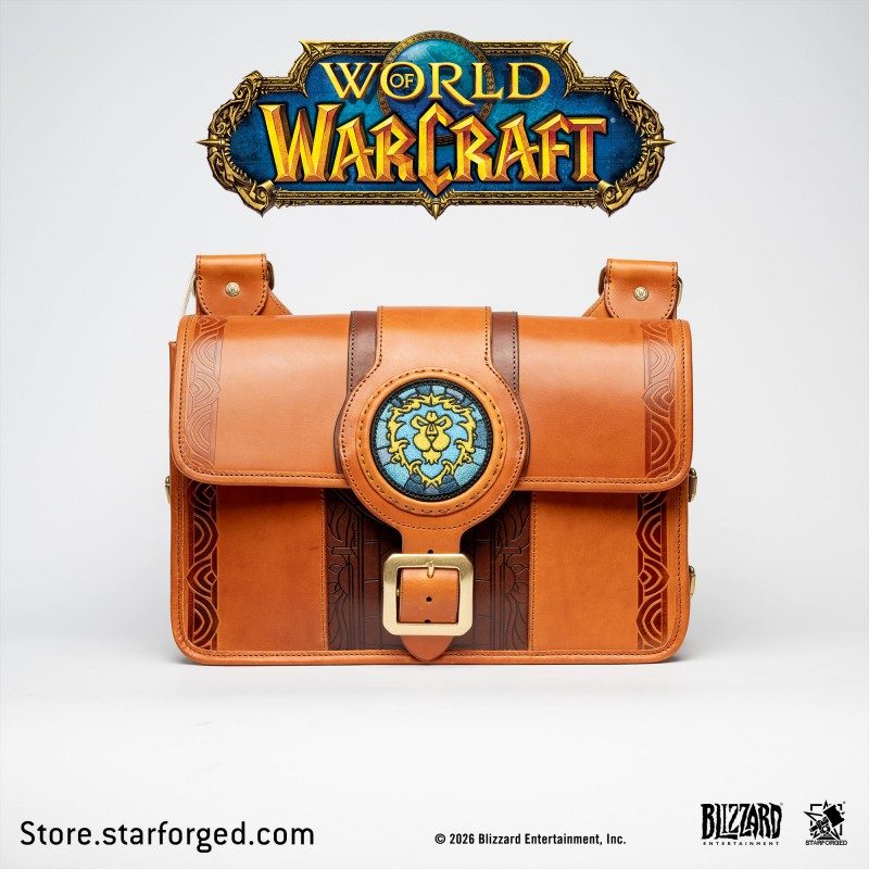 Starforged World of Warcraft Alliance Stromwind Crossbody Bag Men's Fashion Accessories Officially Authorized