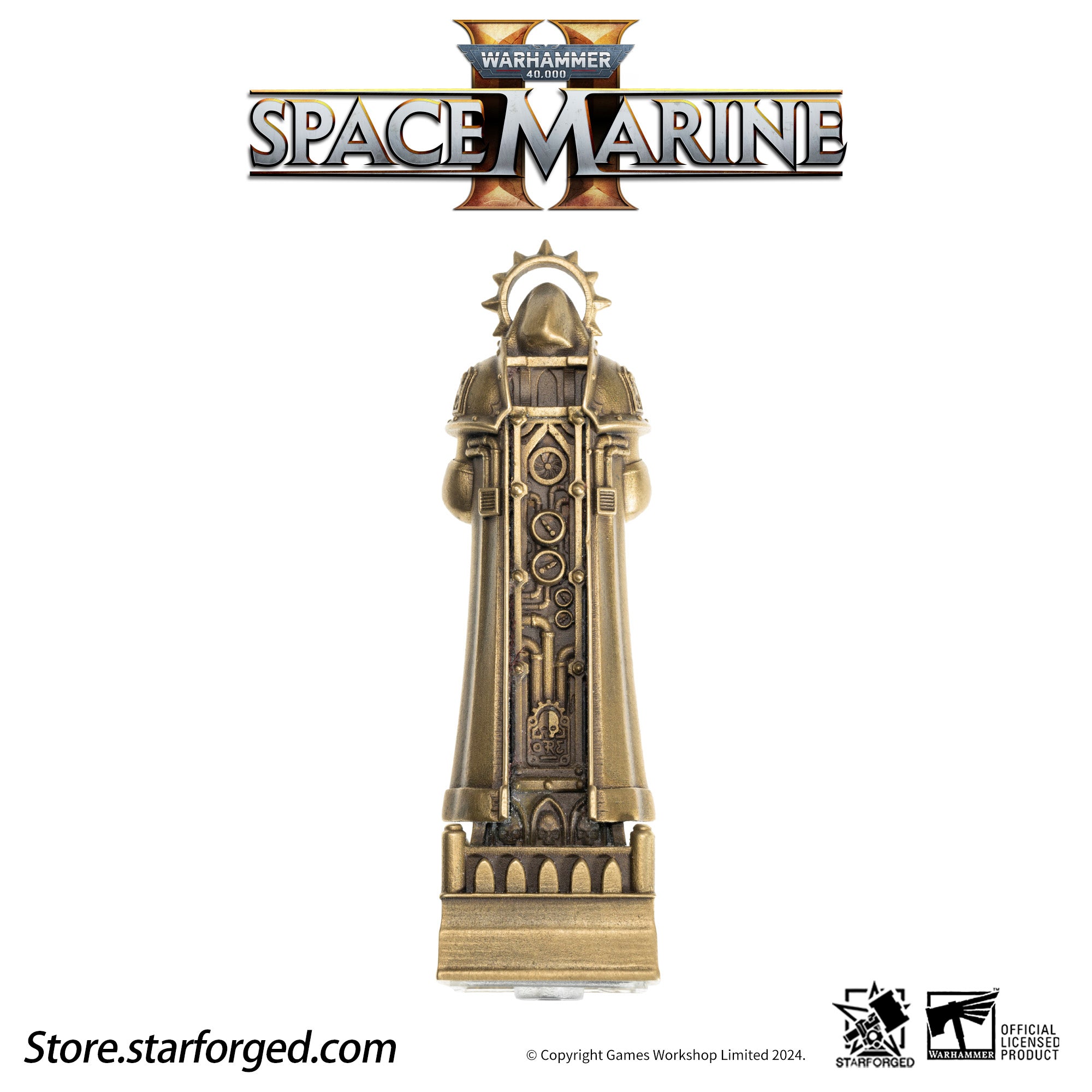 Starforged Imperial Inquisitor Statue Keycap Warhammer 40K Space Marine 2