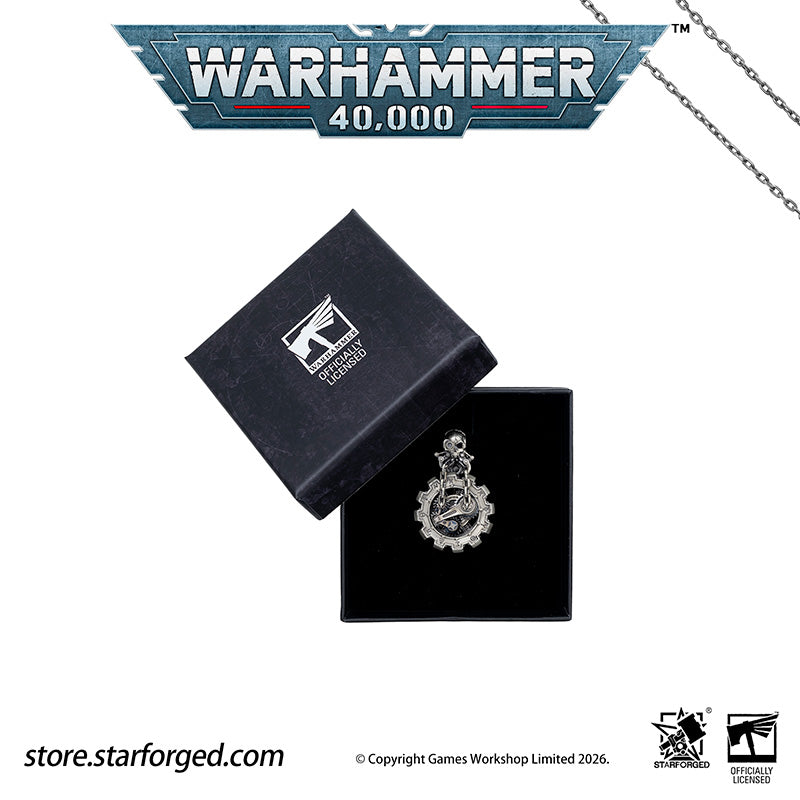 Starforged Warhammer 40K Adeptus Mechanicus Relic of the Machine God Necklace Men's Jewelry Accessories