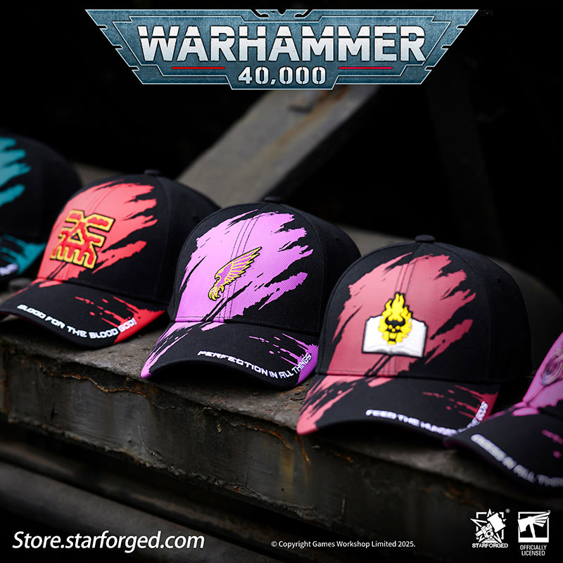 Since Starforged released its Warhammer-themed baseball caps, the product line has received unanimous praise from fans. Whether online or offline, these caps have become a popular and easily accepted everyday fashion accessory for most players. However, Chaos faction fans have long felt left out due to the lack of their favorite designs. This time, we're launching the first wave of Chaos-themed baseball caps to fulfill their long-awaited wish!

In this baseball cap collection, we bring Warhammer fans a sele