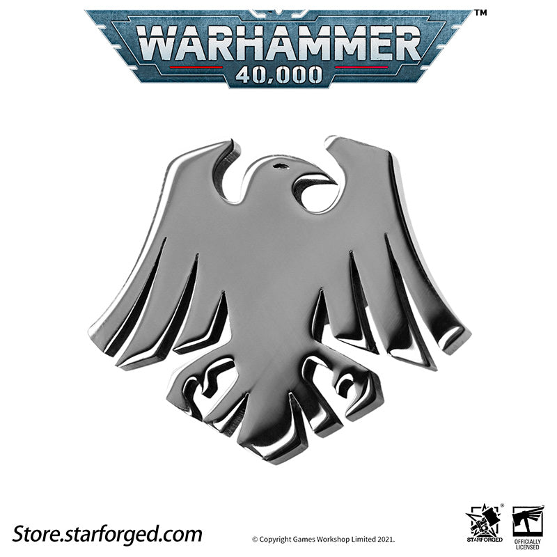 Starforged Warhammer 40K Brooch Raven Guard Chapter Icon Pin Badge Stainless Steel Peripheral Accessories