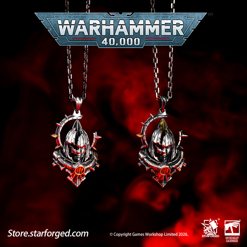 Starforged Warhammer 40K Adepta Sororitas Artificer Reliquia Sororitas Pendant Silver Necklace Warhammer Gifts Fashion Accessories