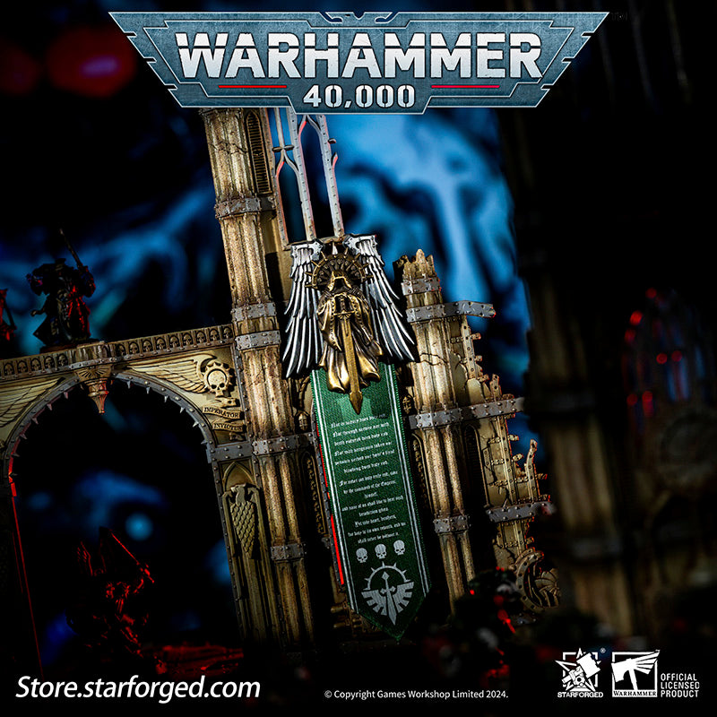 Starforged Warhammer 40K Dark Angels Seal of Duty Emble of Inner Circle Brooch The Dark Angels, ranked as the First among the twenty Space Marine Legions, were the first Astartes Legion created before the Great Crusade. Many of their strategic doctrines and tactical teachings became the foundation for the Space Marines that followed. Their Primarch, Lion El'Jonson, holds a pivotal role in the long history of the Warhammer universe. Recently, the father of the First Legion has returned to the 40K universe, a