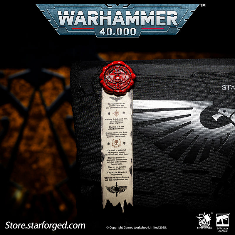 Starforged Warhammer 40K Space Marines Death Company Raven Wing Purity Seal Collection Men's Accessories