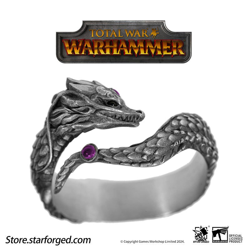 Starforged  Total War Warhammer III Dragons of Cathay  Zhao Ming & Miao Ying Dragon Ring Game Peripherals Set