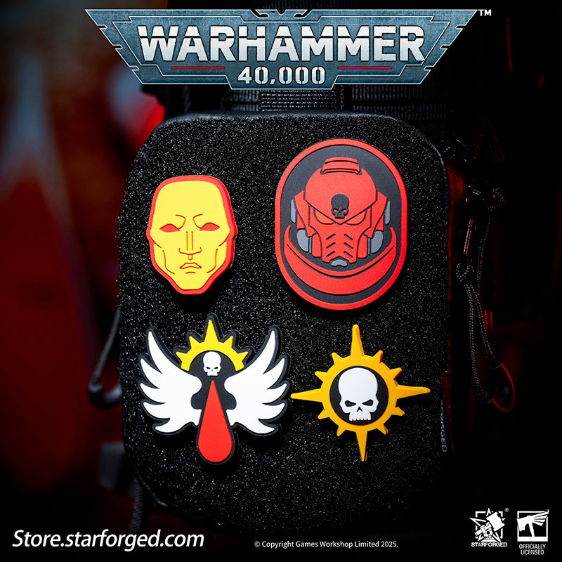 Starforged Warhammer 40K Adepta Sororitas Defenders of Terra Honor Patch Collection Men's Gift Accessories In the war-torn universe of Warhammer 40K, the Emperor's wrath stretches across the stars. The armed forces of the Imperium stand as an iron tide guarding a decaying civilization, driven by fanatical devotion to "mankind's supremacy" and desperate struggle. This includes the Adeptus Astartes, the Mechanicus, the Inquisition, and more.Under the Emperor's name, in an "age of no peace," these forces both 