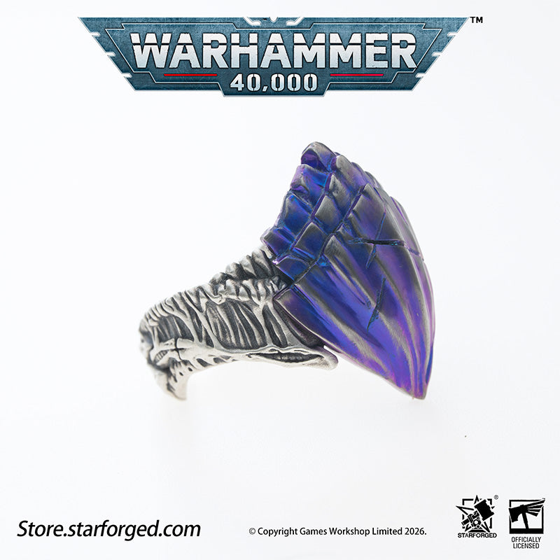 Starforged Warhammer 40K Tyranids Carapace Ring Accessories Game Merchandise Warhammer Gifts Fashion Accessories