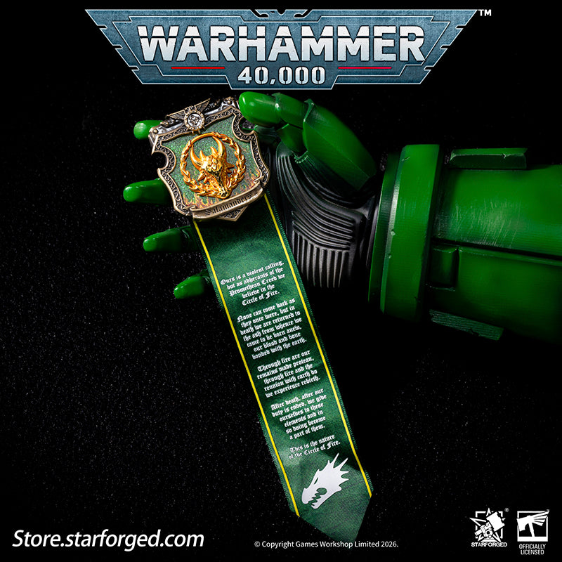 Starforged Warhammer 40K Space Marines Salamanders The Pyroclasts Morale Badge Pin Men's Fashion Jewelry The Salamanders, initially known as the Dragon Warriors, were the 18th of the twenty Space Marine Legions, led by the Primarch Vulkan. The Legion remained loyal during the Horus Heresy but suffered devastating losses in the First Imperial Civil War, which severely limited their role in the remainder of the conflict.  Their Primarch was never recorded as deceased—instead, he is widely believed to be missi