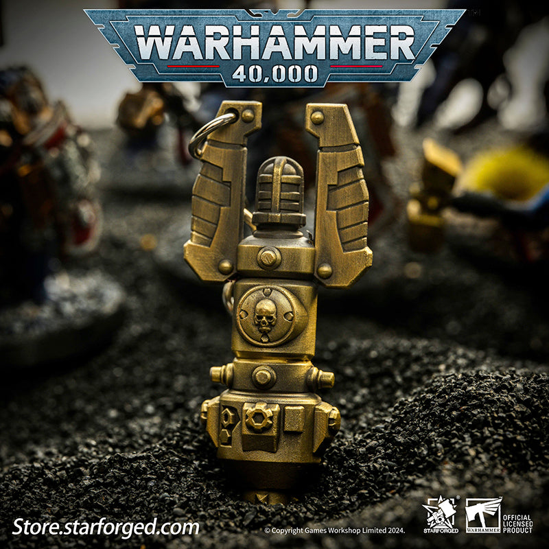 Starforged Warhammer 40K Warhammer II Deep Strike Beacon Game Peripheral Alloy Keychain Christmas Gifts