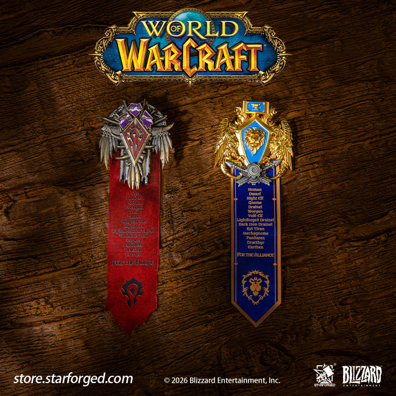STARFORGED World of Warcraft Faction Metal Badges | Men's Fashion Accessories | Officially Authorized | WOW Gifts
