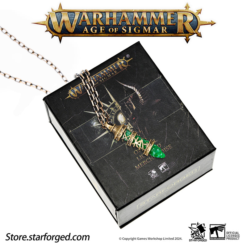 Starforged Age of Sigmar Skaven Warpstone  Copper Necklace Game Peripherals Warhammer Pendant