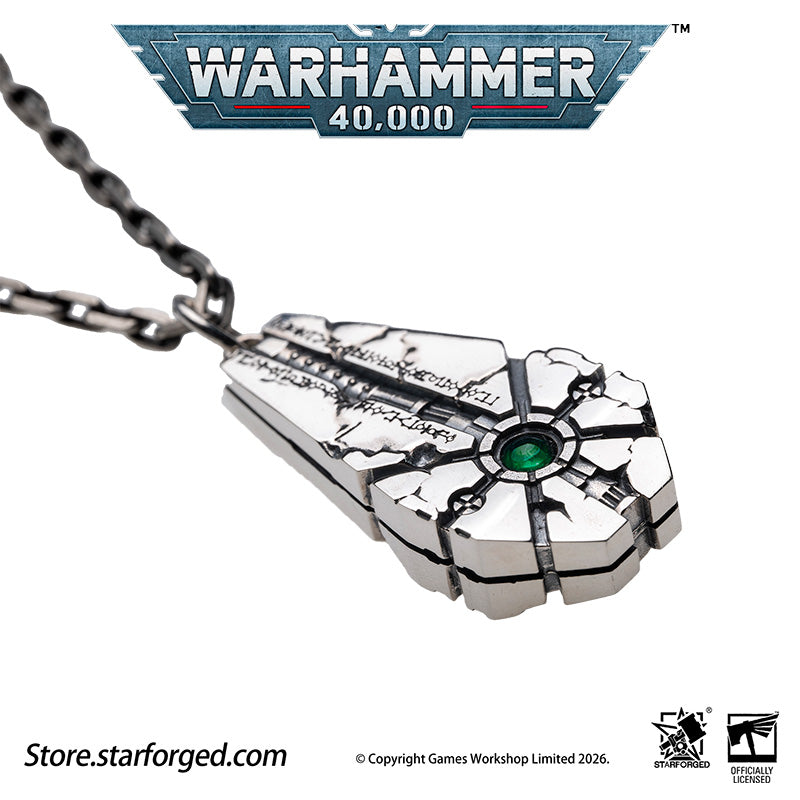 Warhammer 40K Starstele of Dominion Pendant Necrons Necklace by Starforged