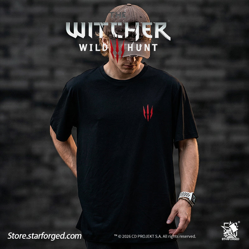 Starforged The Witcher 3: Wild Hunt Witcher3 Themed Signs T-Shirt Game Merchandise Officially Authorized The School of the Wolf, to which the undisputed protagonist of The Witcher 3 belongs, can be considered the most direct successor of the Witcher Order. After many groups of witchers left the Order, the pioneers of the Wolf School remained in Castle Morgraig for a long time before eventually departing. They journeyed west into Kaedwen, chose the wolf as their emblem, and established their own school. 