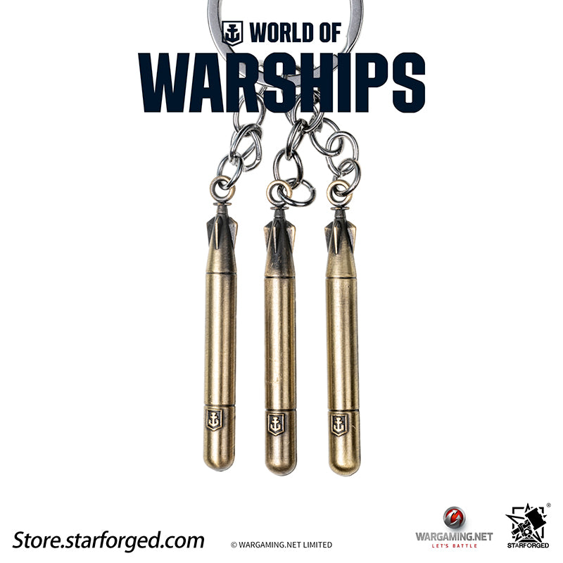 Starforged World of Warships WOWS Torpedo Keychain Game Peripherals Wargaming License