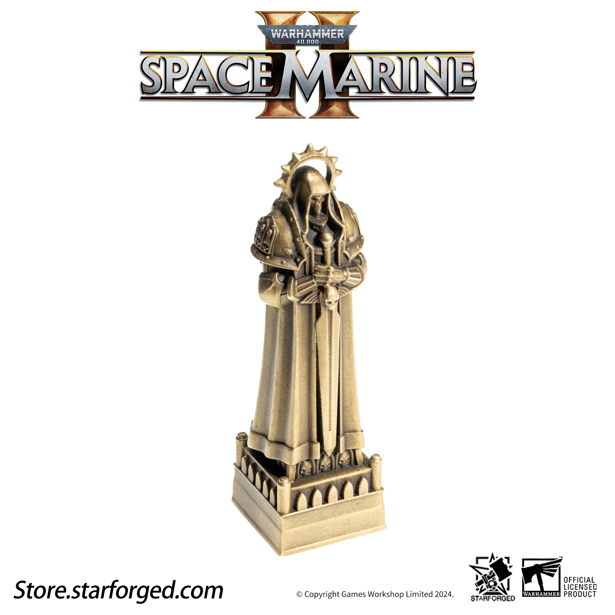 Starforged Imperial Inquisitor Statue Keycap Warhammer 40K Space Marine 2