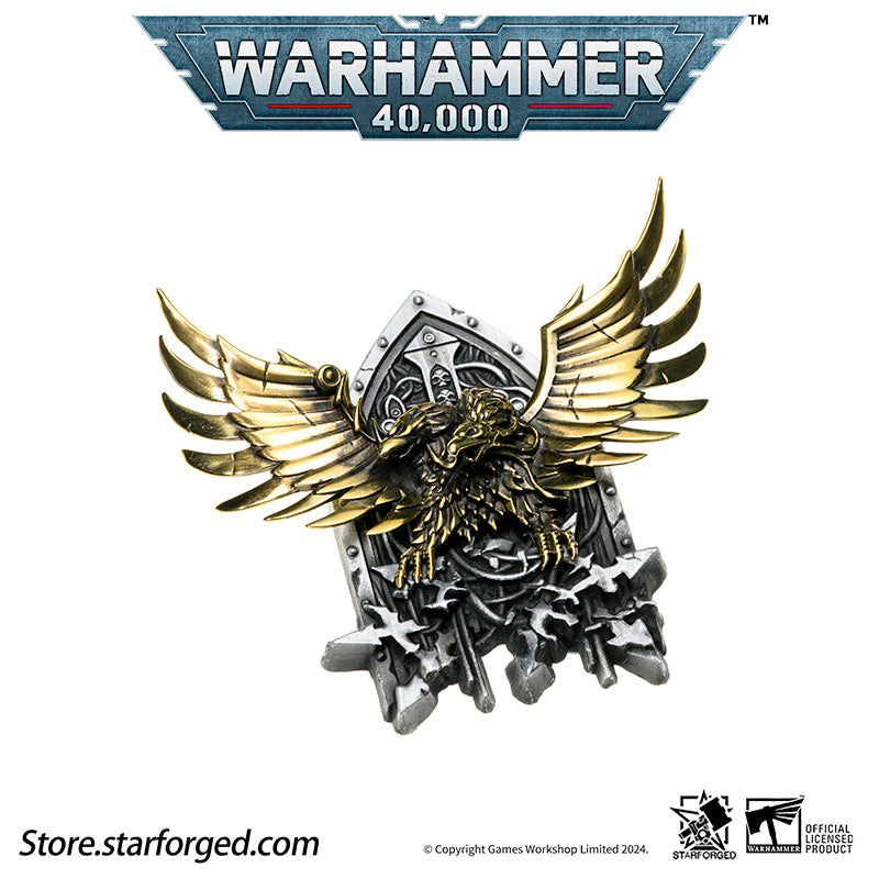 Starforged Grey Knights  Warhammer 40K Brooch Pin Badge Imperial Aquila Horus Heresy Legion Medal Refrigerator Magnet