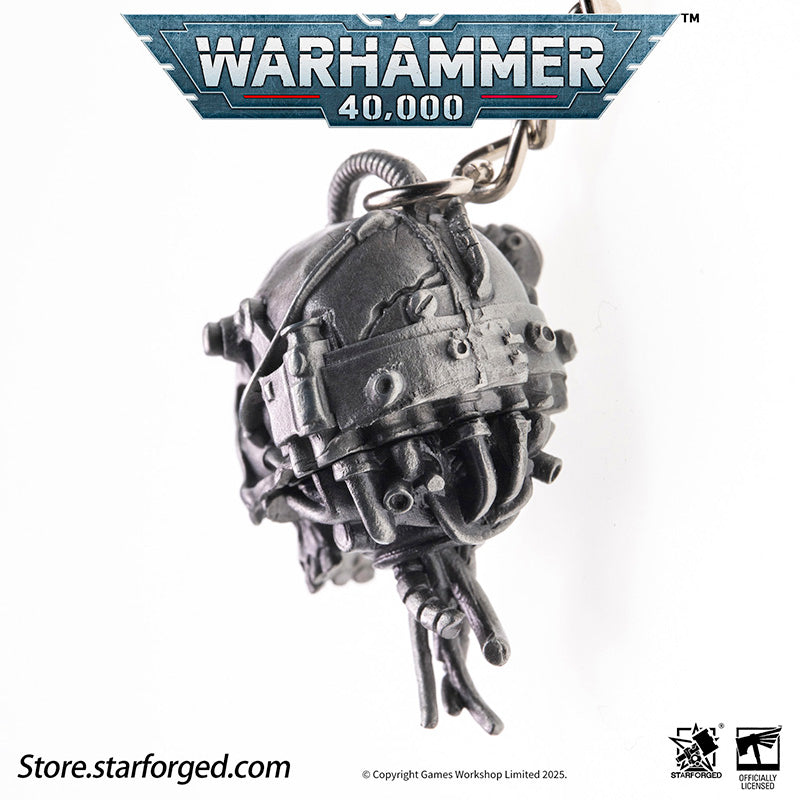 Starforged Warhammer 40K Adeptus Mechanicus Servo-Skull Keychain Men's Jewelry Accessories The skull symbolizes not only sacrifice but also the purity of humanity. The flesh of traitors, heretics, and xenos often deviates greatly from that of true humans, with one of the most distinct variations lying in their skulls.It is for this reason that the skull serves as an emblem of human purity and the sacrifices made to defend it. Throughout the Imperium—from the Walls of Martyrs to skull insignias—it reminds al