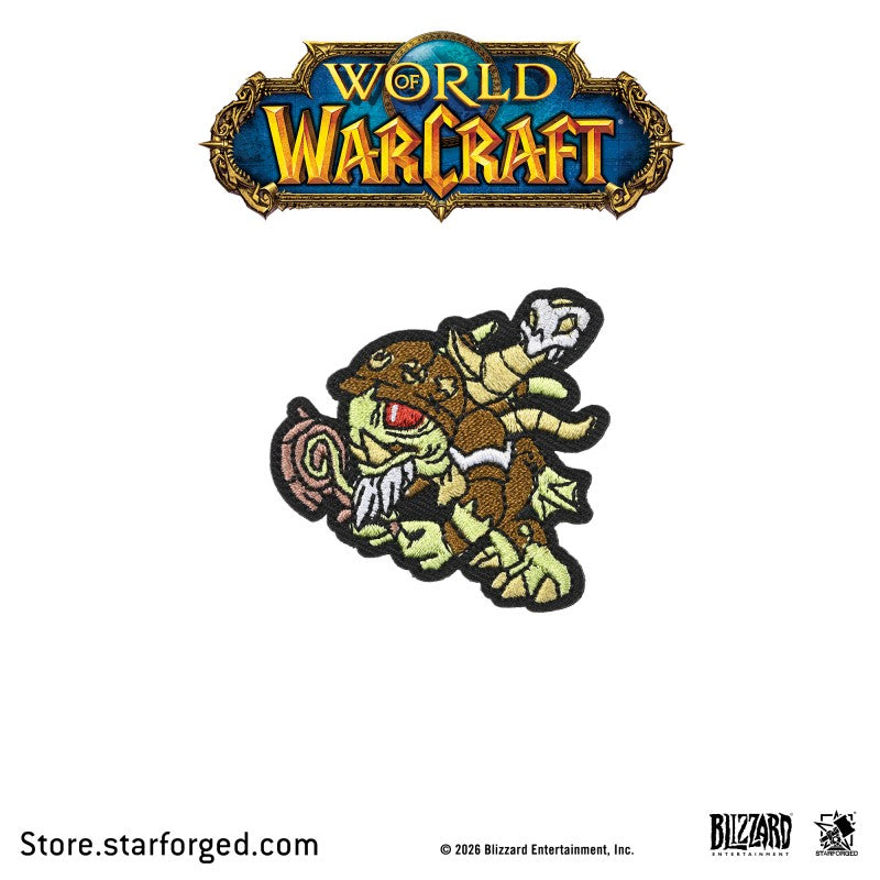 Starforged World of Warcraft Azmerloth Murloc World T-Shirt Velcro Patch Game Merchandise Clothes Officially Authorized