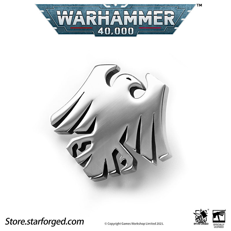 Starforged Warhammer 40K Brooch Raven Guard Chapter Icon Pin Badge Stainless Steel Peripheral Accessories