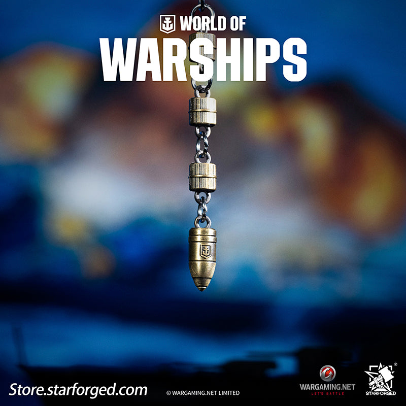 Starforged World of Warships WOWS Battleship World Bullet Launch Keychain Game Peripherals Wargaming License