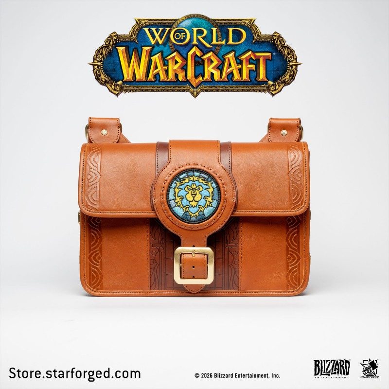 Starforged World of Warcraft Alliance Stromwind Crossbody Bag Men's Fashion Accessories Officially Authorized