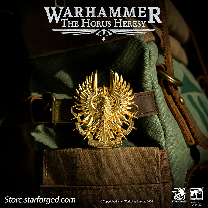 Starforged Warhammer 30K Legio Custodes Guilded Armourial Pin Badge Men's Fashion Jewelry In the ten millennia preceding the Indomitus Crusade, the Custodes rarely left the palace they had sworn to guard in organized formations. Yet after the opening of the Great Rift, the Golden Host once again marched to the most critical battlefields across the galaxy. When they deploy, the Ten Thousand become the manifested glory of Terra, extending the Emperor's will as His own hands.The Custodes decide who may enter t
