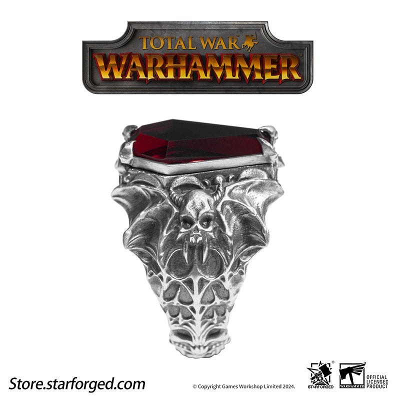 Rings of Immortal Oath Total War Warhammer III Isabella & Vlad Couple's Ring Starforged