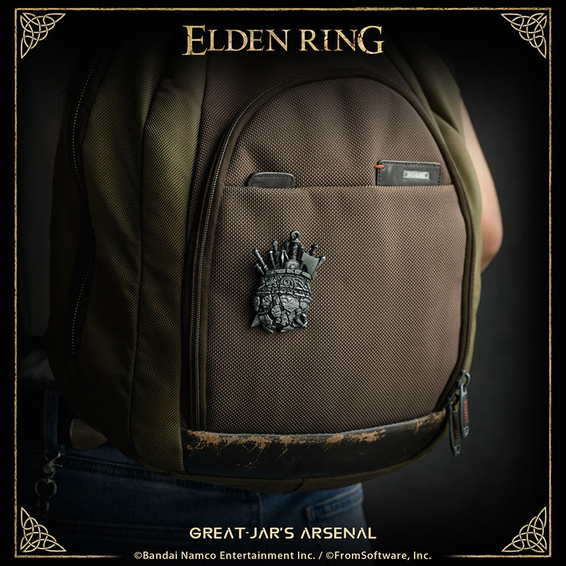 Starforged ELDEN RING Merchandise Great-Jar's Arsenal Amulet Pendant Officially Authorized A charm that resembles a great jar overflowing with weaponry.The great jar grants this talisman to their warriors. Carry as much as you can — grow big and strong.