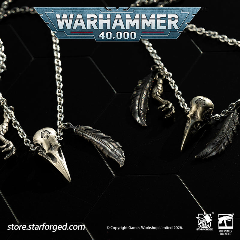 Starforged Warhammer 40K Space Marines Raven Guard The Black Wings of Deliverance Necklace Pendant Men's Fashion Jewelry Sterling Silver Rings The Raven Guard is the smallest Legions of the Great Crusade. They adhere faithfully to the modes of warfare laid down within the Codex Astartes, yet their tactics diverge drastically from those of their brother Legions.At the onset of every battle, the Raven Guard deploy swathes of Scouts to gather intelligence across the front lines.&nbsp; Thereafter, command cadre