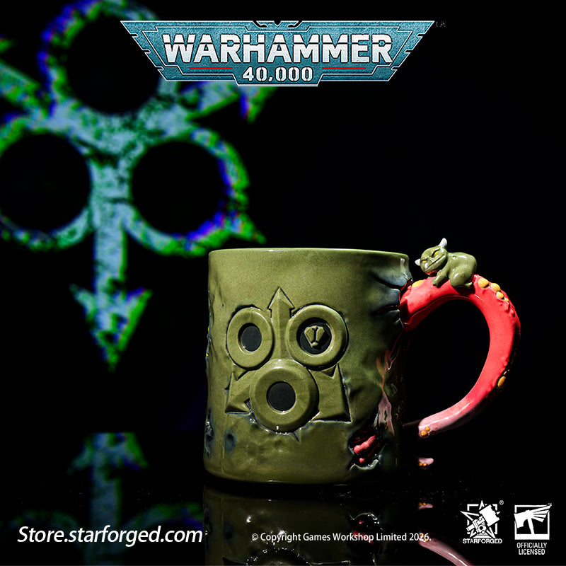 Starforged Warhammer 40K Chaos Gods Dark Gods The Plague Lord Nurgle Pustulent Beverage Mug All the Chaos gods are embodiments of the hopes, fears and other strong emotions and concepts generated by the mortal races. In Nurgle's case, the source of power is insecurity, denial, self-delusion and the living's fear of inevitable death and disease, as well as their unconscious response to that fear, which is the "power of life", the motivating power of mankind and other races. 