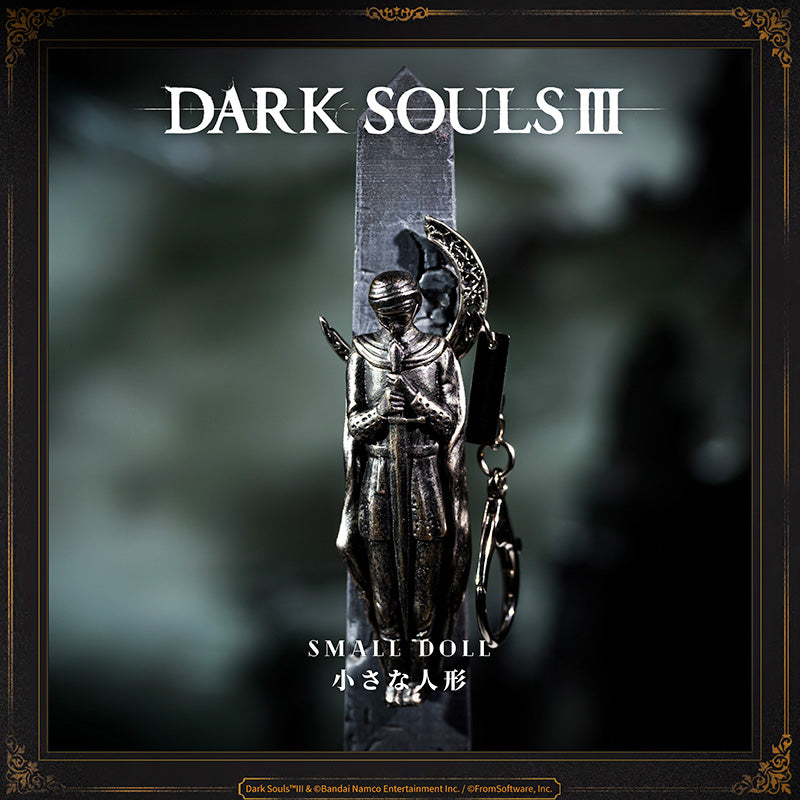 Starforged DARK SOULS III Small Doll NFC Keychain Accessories Game Merchandise Officially Authorized Small silverwork doll depicting a young squire.In the legendary old city of Irithyll situated in the Boreal Valley, the Pontiff Sulyvahn gave this doll to valued subjects, so that they might use it to cross the barrier when they return home.Listen carefully, and you can hear it say, "Wherever you go, the moon still sets in Irithyll. Wherever you may be, Irithyll is your home."