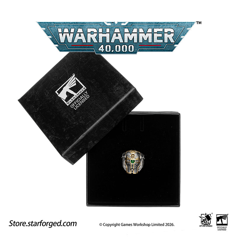 Warhammer 40K Questor Imperialis Helmring Adeptus Mechanicus Titan Culture Ring by Starforged