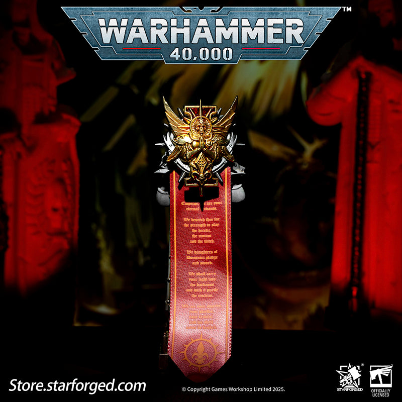 Starforged Warhammer 40K Adepta Sororitas Honour Badge of The Emperor's Rose Seal Badge The Adepta Sororitas, originally known as the Daughters of the Emperor, are an all-female militant branch of the Imperial Cult. As the military arm of the Ecclesiarchy, their sacred duty is the ruthless purging of corruption and heresy within mankind. Countless Sororitas Orders are stationed across the galaxy, their fortified convents becoming beacons of hope burning brightly against the darkness of the Imperium Nihilus.