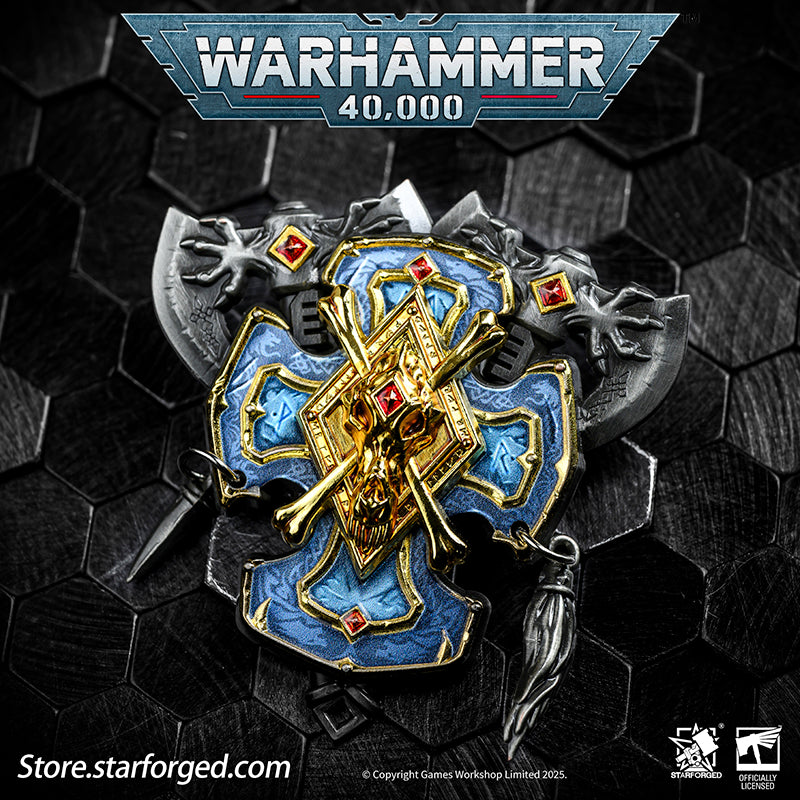 Starforged Warhammer 40K Space Wolves Honour Badge Of Great Wolves Seal Badge The Space Wolves - also known as the "Wolves of Russ", the "Rout", or the "Vlka Fenryka" in their native tongue - are the VI Legion, sired by the Primarch Leman Russ. During the Great Crusade, they served as the Emperor's executioners and scourge, striking terror into the hearts of His enemies.These "wolf-born" warriors are infamous across the Imperium for their savagery in battle and contempt for authority - including the Codex A