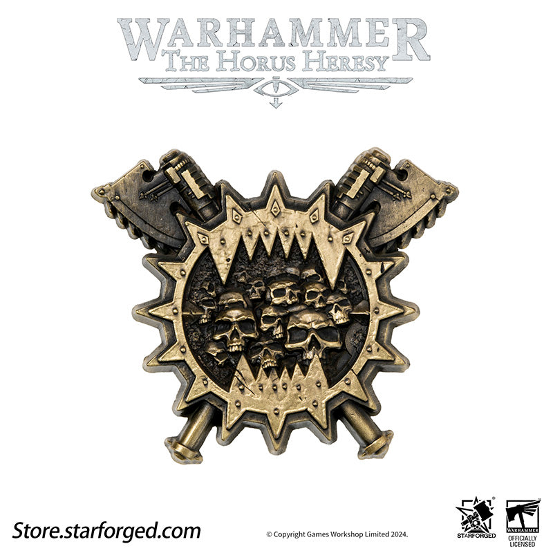 Starforged Warhammer Horus Heresy Burning  Galaxy Legion Insignia Pin Badge Brooch 30K Men's Jewelry