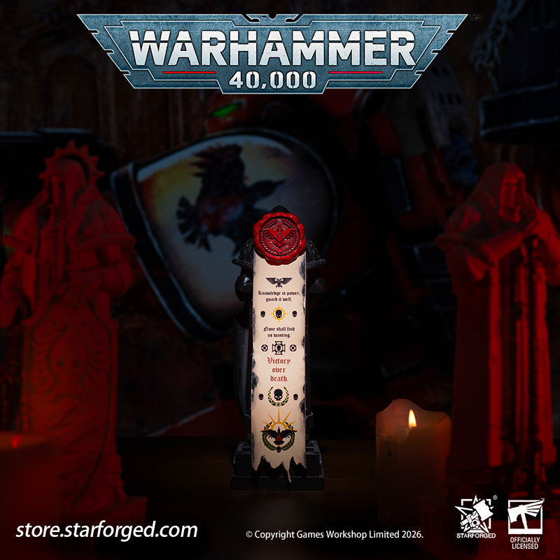 Starforged Warhammer 40K Space Marines Blood Raven Purity Seal | Purity Seals Collectible Pin Badge | Warhammer Gifts — The Blood Ravens are a Space Marine Chapter devoted to knowledge.