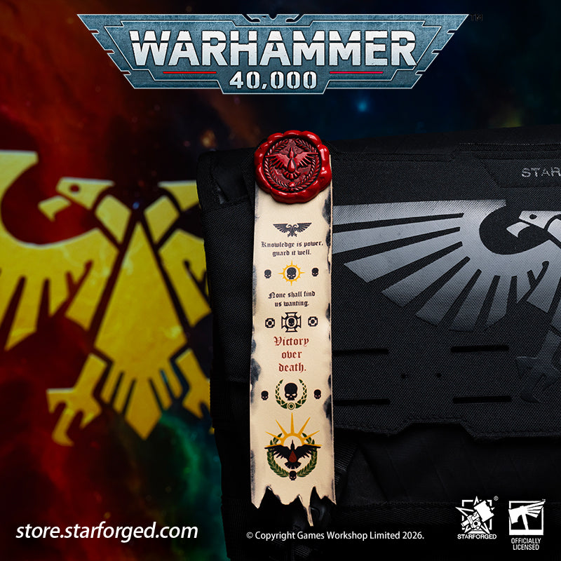 Starforged Warhammer 40K Space Marines Blood Raven Purity Seal | Purity Seals Collectible Pin Badge | Warhammer Gifts — The Blood Ravens are a Space Marine Chapter devoted to knowledge.