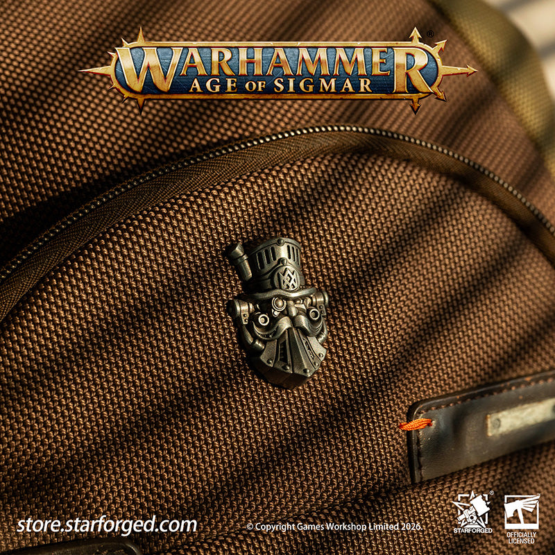 Warhammer Age of Sigma Brokk Grungsson Pin Badge AOS Lord-Magnate of Barak Nar Brooch Starforged