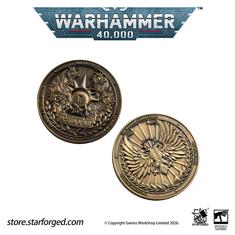 Warhammer 40K Collectible Coin Imperium of Man Terra Planetary Commemorative Coin Other