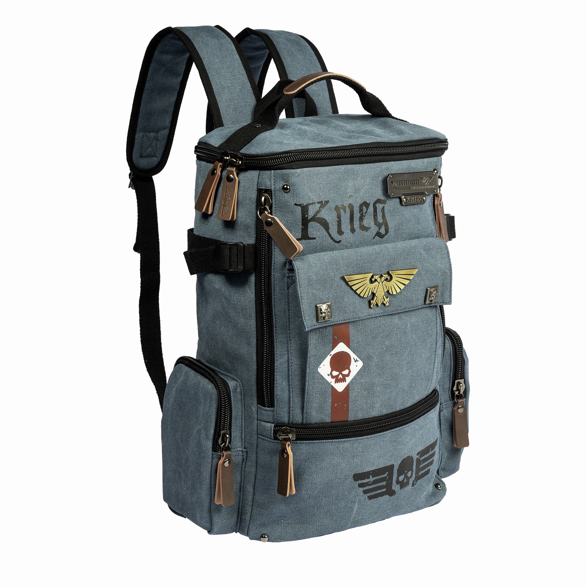 Starforged Warhammer 40K Astra Militarum Inspired Backpack Collection Death Korps of Krieg Siege Regiment Warhammer Computer Bag