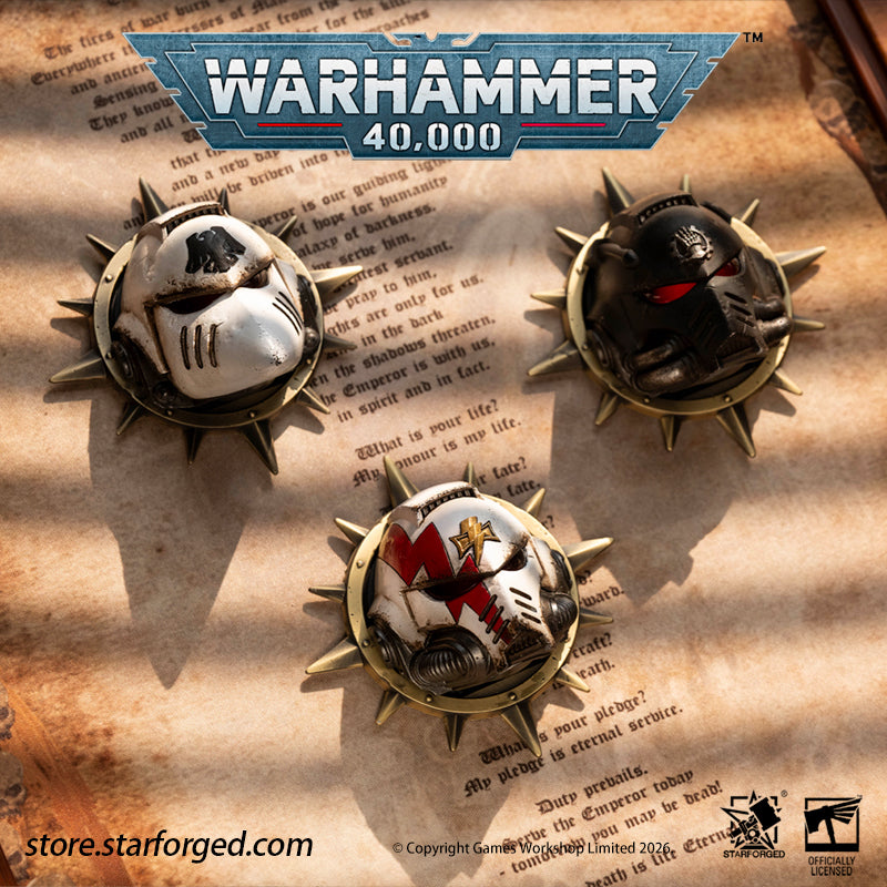 Starforged Warhammer 40,000 First Founding Chapter Intercessor Helmet Set