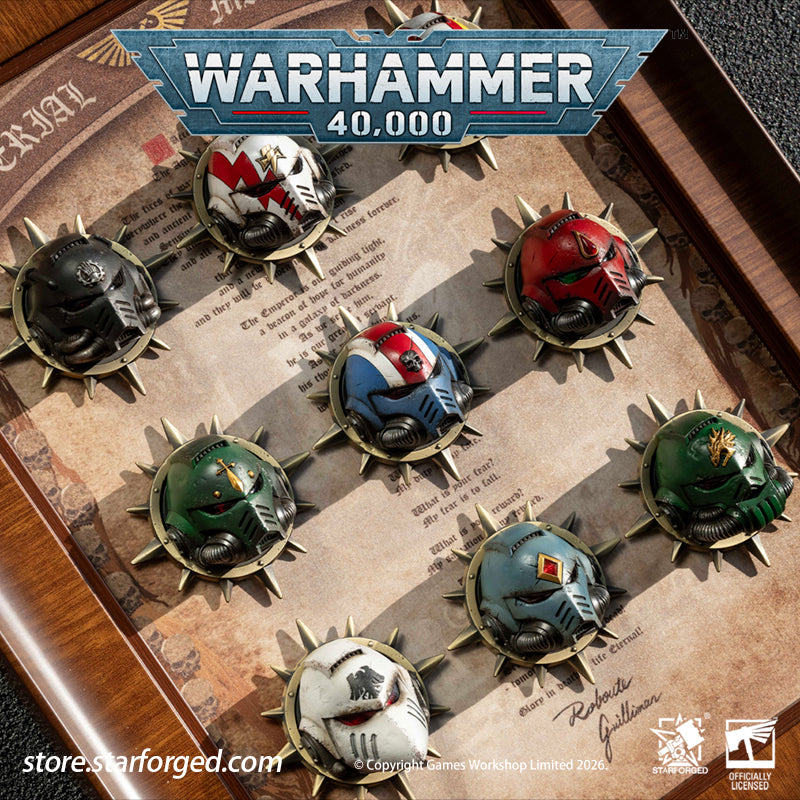 Starforged Warhammer 40,000 First Founding Chapter Intercessor Helmet Set