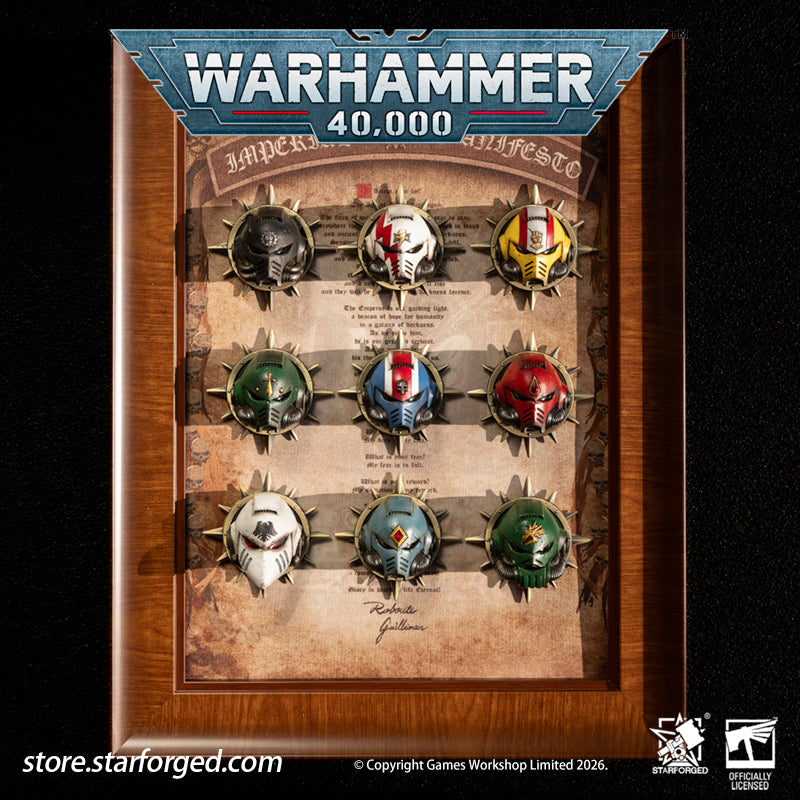 Starforged Warhammer 40,000 First Founding Chapter Intercessor Helmet Set