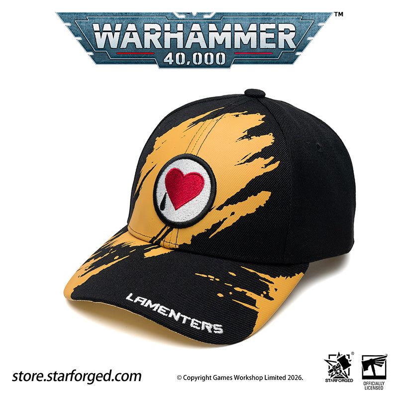 Starforged Warhammer 40K Space Marines Chapters Hats Wave 2 Death Wing Lanenters Mantis Warriors Carcharodons Blood Raven Wing Crimson Fists Flesh Tears Red Scorpion Snapback Baseball Peaked Cap Game Merchandise Warhammer Gifts Fashion Accessories