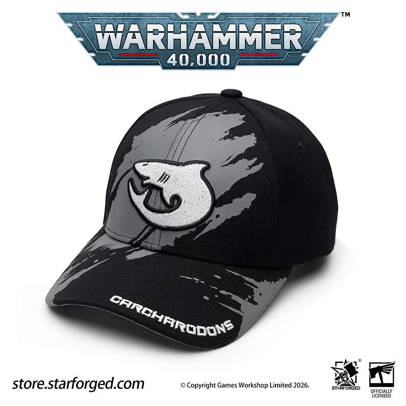 Starforged Warhammer 40K Space Marines Chapters Hats Wave 2 Death Wing Lanenters Mantis Warriors Carcharodons Blood Raven Wing Crimson Fists Flesh Tears Red Scorpion Snapback Baseball Peaked Cap Game Merchandise Warhammer Gifts Fashion Accessories