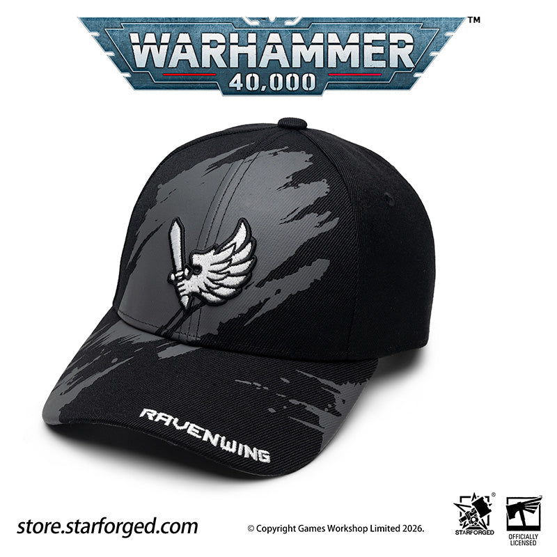Starforged Warhammer 40K Space Marines Chapters Hats Wave 2 Death Wing Lanenters Mantis Warriors Carcharodons Blood Raven Wing Crimson Fists Flesh Tears Red Scorpion Snapback Baseball Peaked Cap Game Merchandise Warhammer Gifts Fashion Accessories