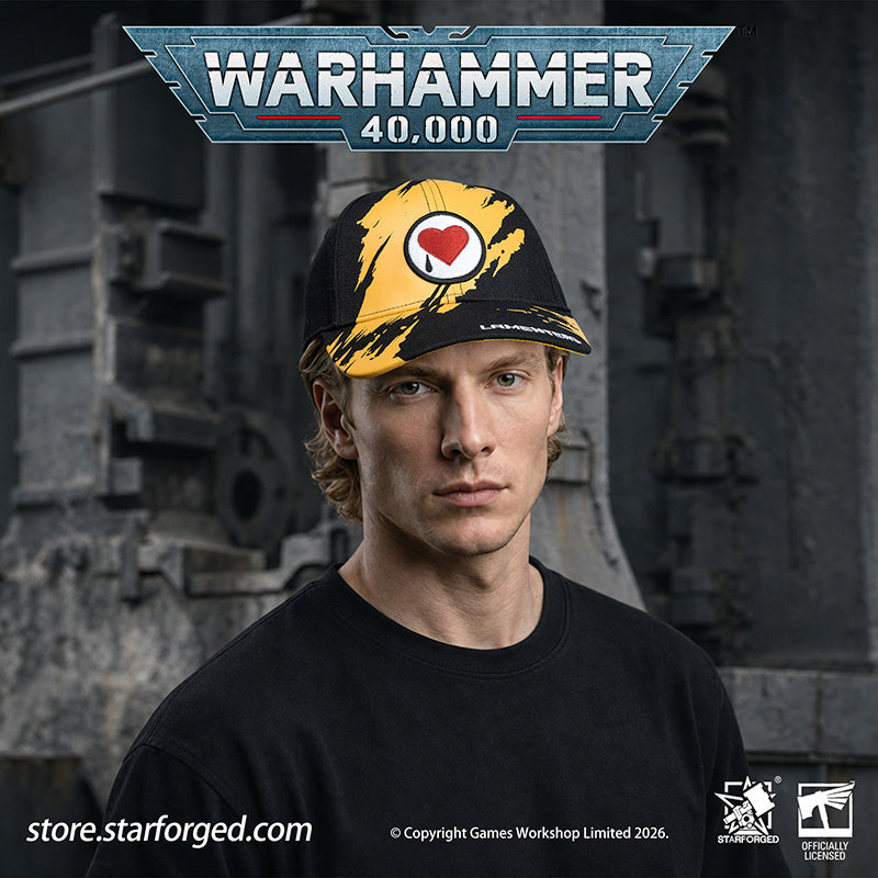 Starforged Warhammer 40K Space Marines Chapters Hats Wave 2 Death Wing Lanenters Mantis Warriors Carcharodons Blood Raven Wing Crimson Fists Flesh Tears Red Scorpion Snapback Baseball Peaked Cap Game Merchandise Warhammer Gifts Fashion Accessories
