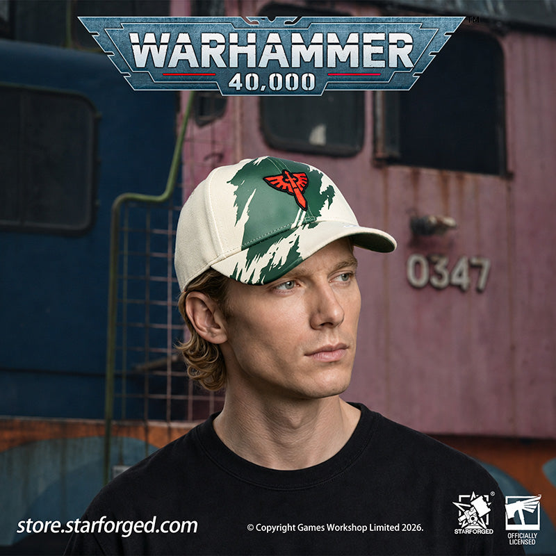Starforged Warhammer 40K Space Marines Chapters Hats Wave 2 Death Wing Lanenters Mantis Warriors Carcharodons Blood Raven Wing Crimson Fists Flesh Tears Red Scorpion Snapback Baseball Peaked Cap Game Merchandise Warhammer Gifts Fashion Accessories